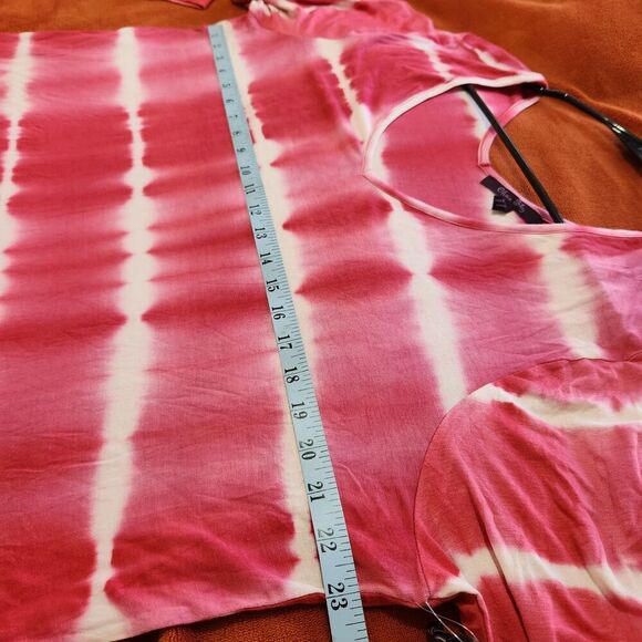 Olivia Sky Longsleeve Top For Women size 1X Tie-dye Pink Feels Soft - Picture 5 of 11